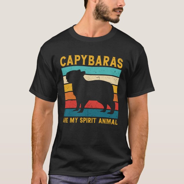 T-shirt Cool Capybara For Rodent Spirit Animal Zoologist G (Devant)