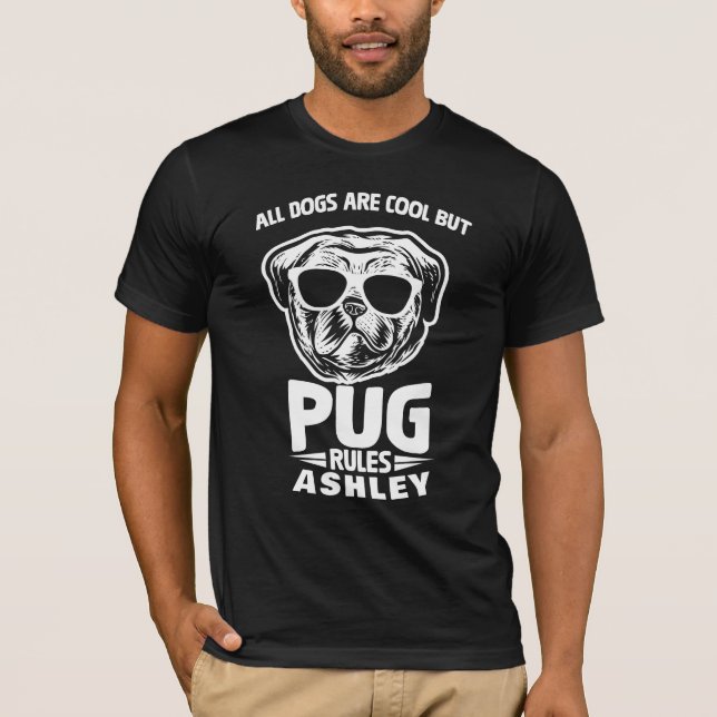 T-shirt Cool Carlin Règle Chien (Devant)