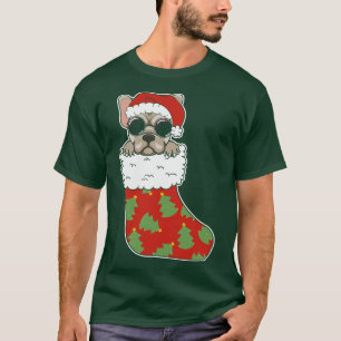 T-shirt Cool Carlin Sock drôle Carlin Père Noël Noël Stock