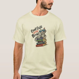 T-shirt "Cool Cats Love Books