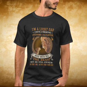 T-shirt cool chanceux papa fille