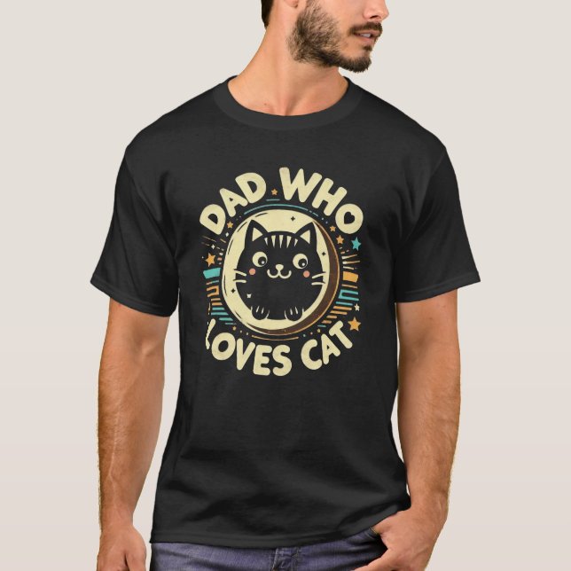 T-shirt Cool Chat Papa Drôle Design Hilarious Citation pou (Devant)