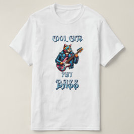 T-shirt Cool Chats Jouer basse