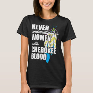 T-shirt Cool Cherokee Blood Women Drôle Gi amérindien