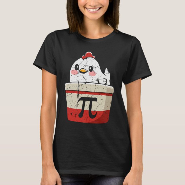 T-shirt Cool Chicken Pot Pi Symbol Math Teachers Students (Devant)
