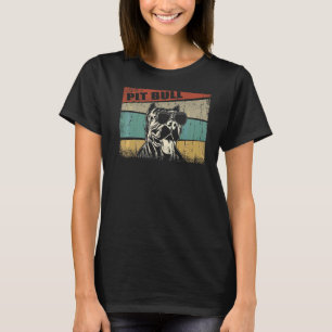 T-shirt Cool Chien Taureau Simple Vintage style rétro