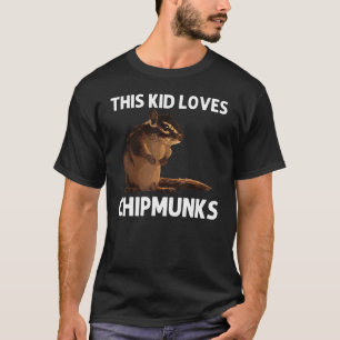 T-shirt Cool Chipmunk Pour Enfants Garçons Écureuil Ro