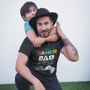 T-shirt Cool Coloré 'GAMER' PÈRE   FÊTE DES PÈRES