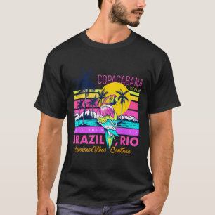 T-shirt Cool Copacabana Beach Brésil Rio Vibes d'été graph