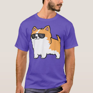 T-shirt Cool Corgi Chien avec lunettes de soleil Cool Corg