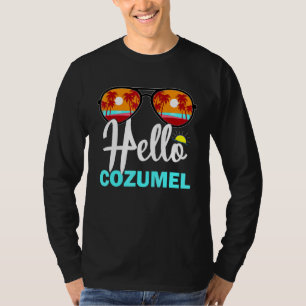 T-shirt Cool Cozumel Île-du-Mexique Coucher de soleil de v