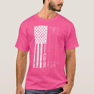 T-shirt Cool Crossbow Pour Flèche Chasse Drapeau Américain