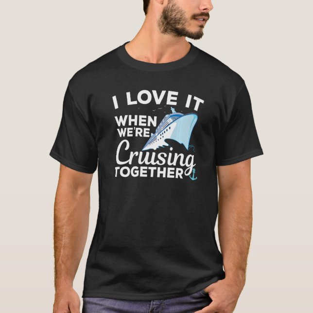 T-shirt Cool Cruiser Hommes Femmes Famille Couple Cruise N (Devant)