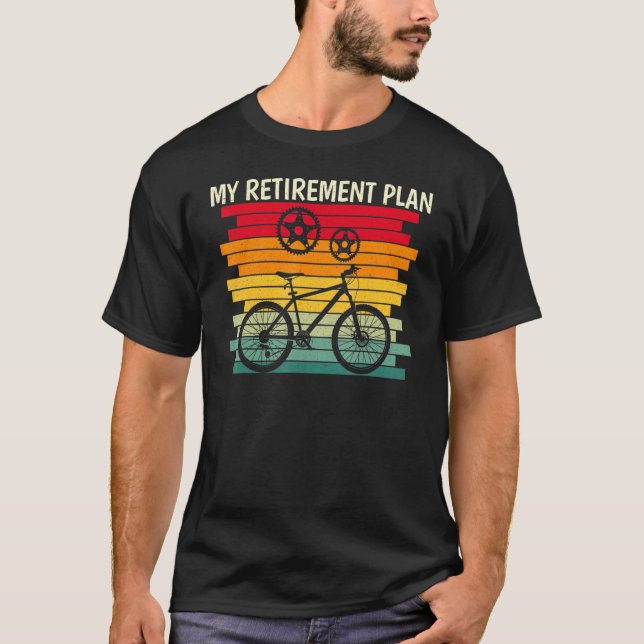 T-shirt Cool Cyclisme Mon Régime De Retraite Vélo D'Équita (Devant)
