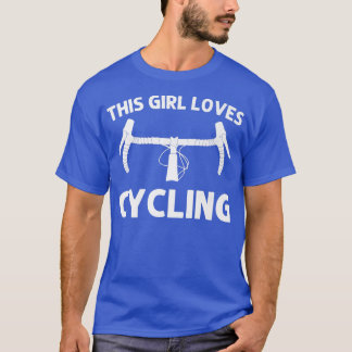 T-shirt Cool Cyclisme Pour Filles Enfants Cycliste Vélo Ri