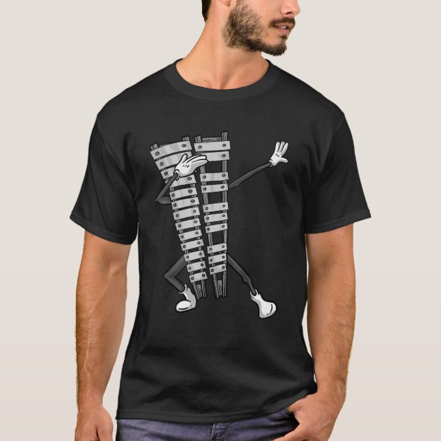 T-shirt Cool Dabbing Glockenspiel Funny Percussion Garçons (Devant)