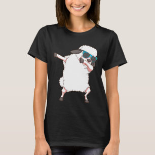 T-shirt Cool Dabbing Mouton Funny Farmer Lamb Animal Danci