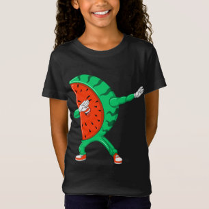 T-Shirt Cool Dabbing Watermelon Drôle Fruit Dancing Athlet