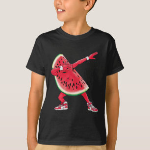 T-shirt Cool Dabbing Watermelon Drôle Fruit Dancing Athlet