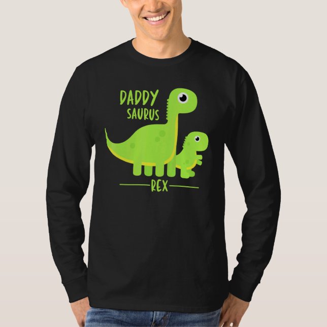 T-shirt Cool Daddysaurus Rex Dino (Devant)