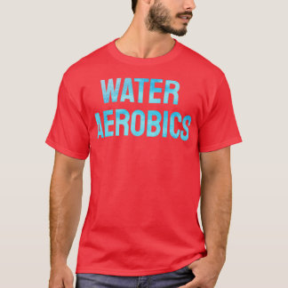 T-shirt Cool d'aérobic d'eau Texte 4