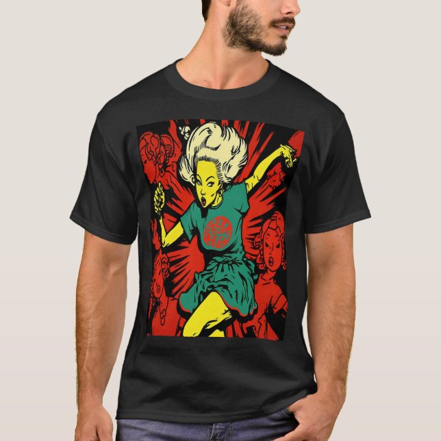 T-shirt Cool Dancing Mom Retro Streetwear Dancer Mom  1 (Devant)