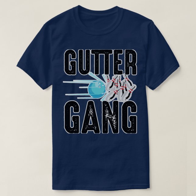 T-shirt Cool de Bowling Gutter Gang Bowlers (Design devant)