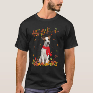 T-shirt Cool de chien Jack Russell Terrier Automne Thanksg