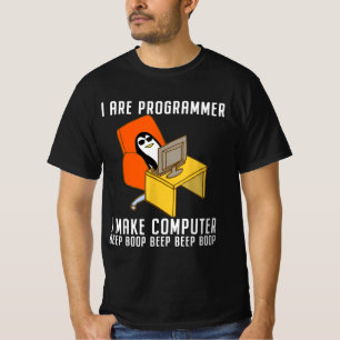T-shirt Cool de codage de pingouin