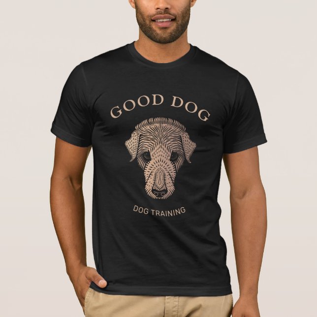 T-shirt cool de formation d'entraîneur de chiens (Devant)