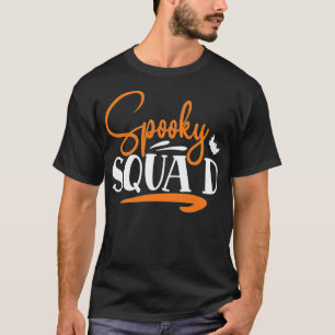 T-shirt Cool de la brigade éffrayante Halloween Slogan ani