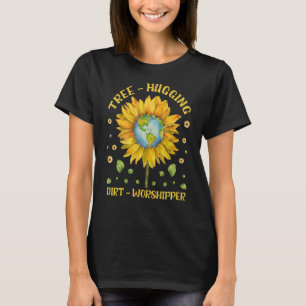 T-shirt Cool De l'environnement arbre serrant Dirt