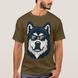T-shirt Cool de malamute de chien Alaska
