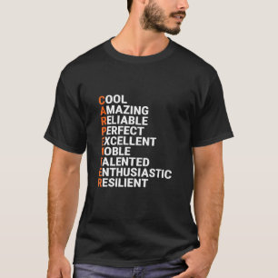 T-shirt Cool de menuiserie Acronyme de charpentier