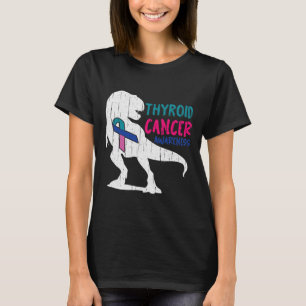 T-shirt Cool de sensibilisation au cancer T-rex Guerrier S