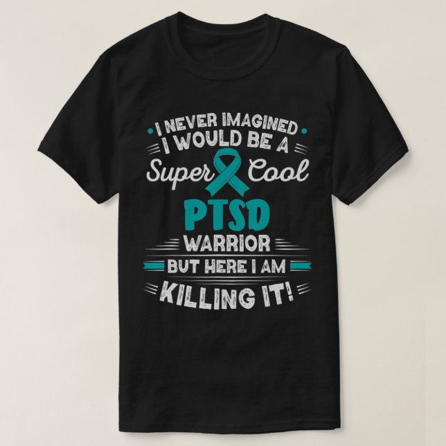 T-shirt Cool de stress post-traumatique Trouble de stress  (Design devant)