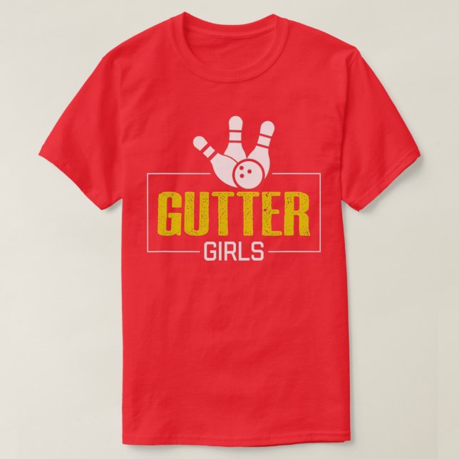 T-shirt Cool Des Filles À Coupe Dit Bowling Girl T (Design devant)