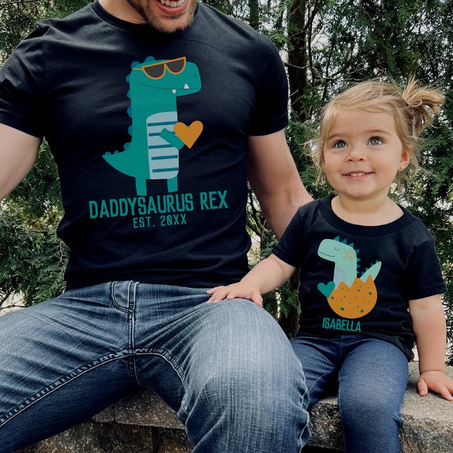 T-shirt Cool Dino Daddysaurus Rex Nouvelle Fête des pères  (Créateur téléchargé)