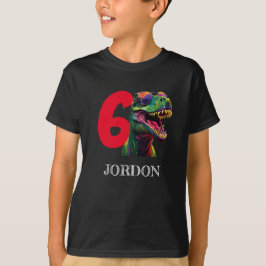 T-shirt Cool Dinosaur Joyeux 6ème anniversaire
