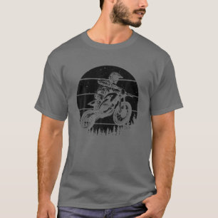 T-shirt Cool Dirt Vélo Art Hommes Femmes Motocross Vintage