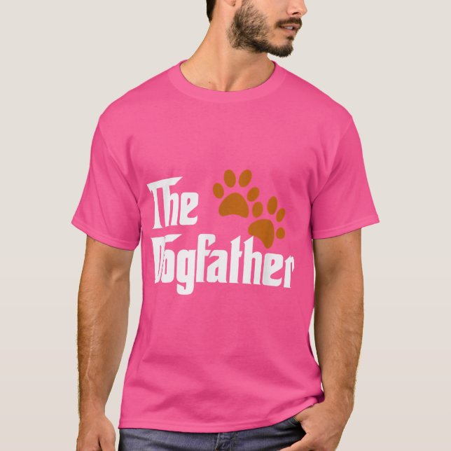 T-shirt Cool Dog Dad Dog Father he DogFather funny (Devant)
