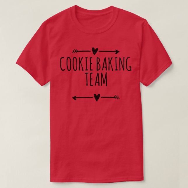 T-shirt Cool Drôle Flèches Dit Équipe De Cuisinière (Design devant)