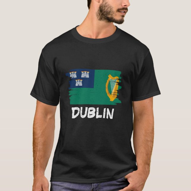 T-shirt Cool Dublin Flag (Devant)