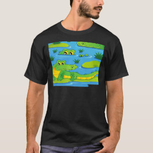 T-shirt Cool effrayant Alligators verts Crocodiles Animaux