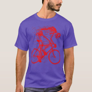 T-shirt Cool éffrayant Flaming Ghost Biker hommes femmes H
