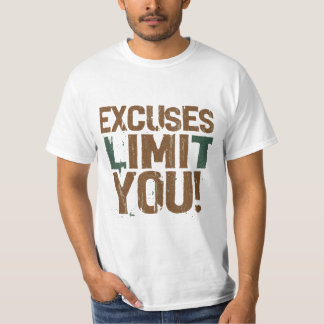 T-shirt Cool en détresse Excuses vous limite Une motivatio