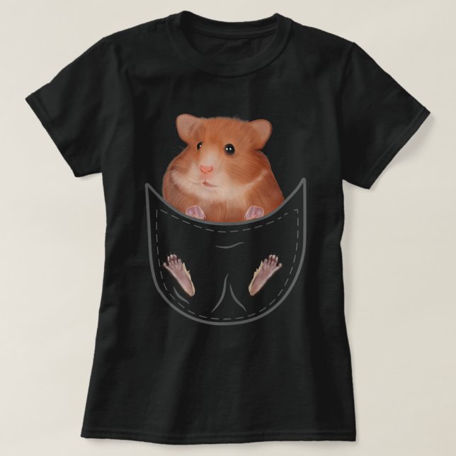 T-shirt Cool Enfants Hamster Vêtements Poche Animal tenue  (Design devant)
