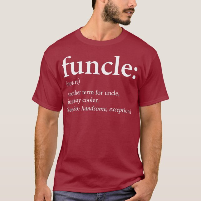 T-shirt Cool et cadeau à l'oncle drôle (Devant)