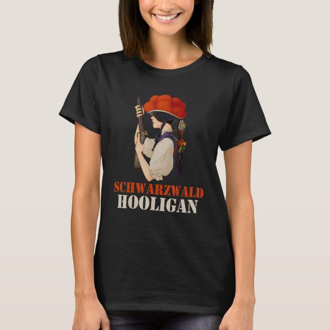 T-shirt Cool Et Schwarzwald Hooligan Forêt Noire Fille H (Devant)
