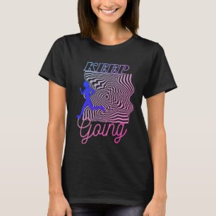 T-shirt Cool exécutant Purple Black Motivational